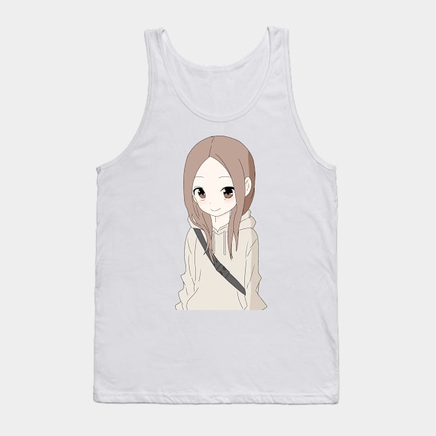 Takagi san wearing a hoodie Tank Top by Senpaih